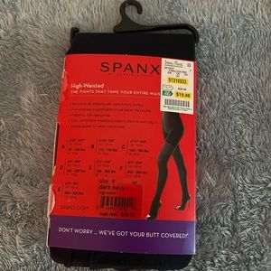 Spanx shaping tights Navy size F